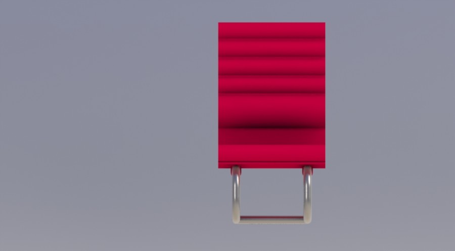 chaise-ergonomique-1-rouge-inox-face